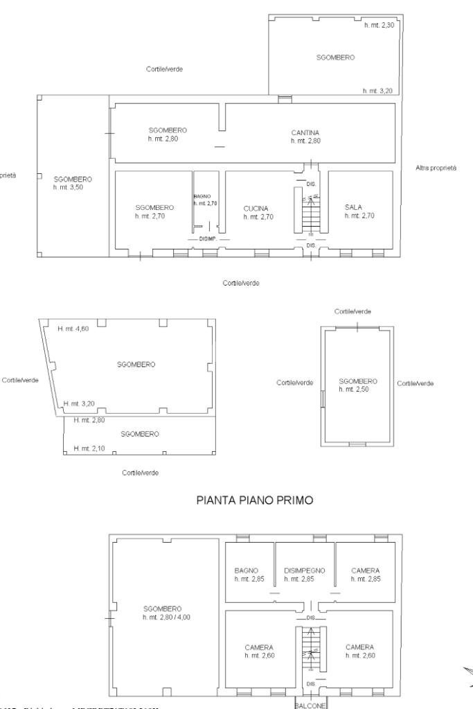 Casa semi indipendente Frazione Ranello, Castelnuovo Don Bosco - planimetria 1