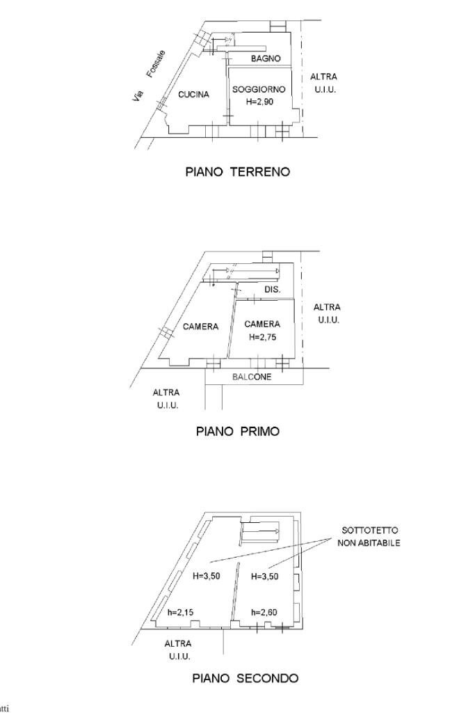 Semi-detached house Via Italia, Alice Castello - floor plans 1