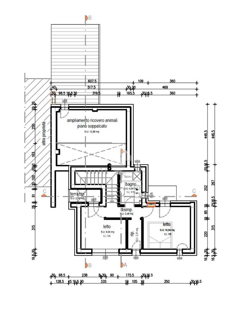 Casa indipendente Via Emilia Est, Rubiera - planimetria 1