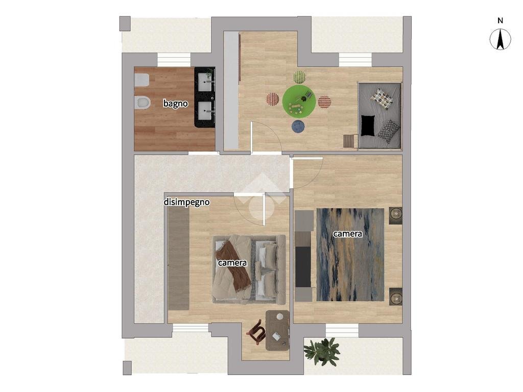 Terraced Villa Via Po, La Loggia - floor plans 1
