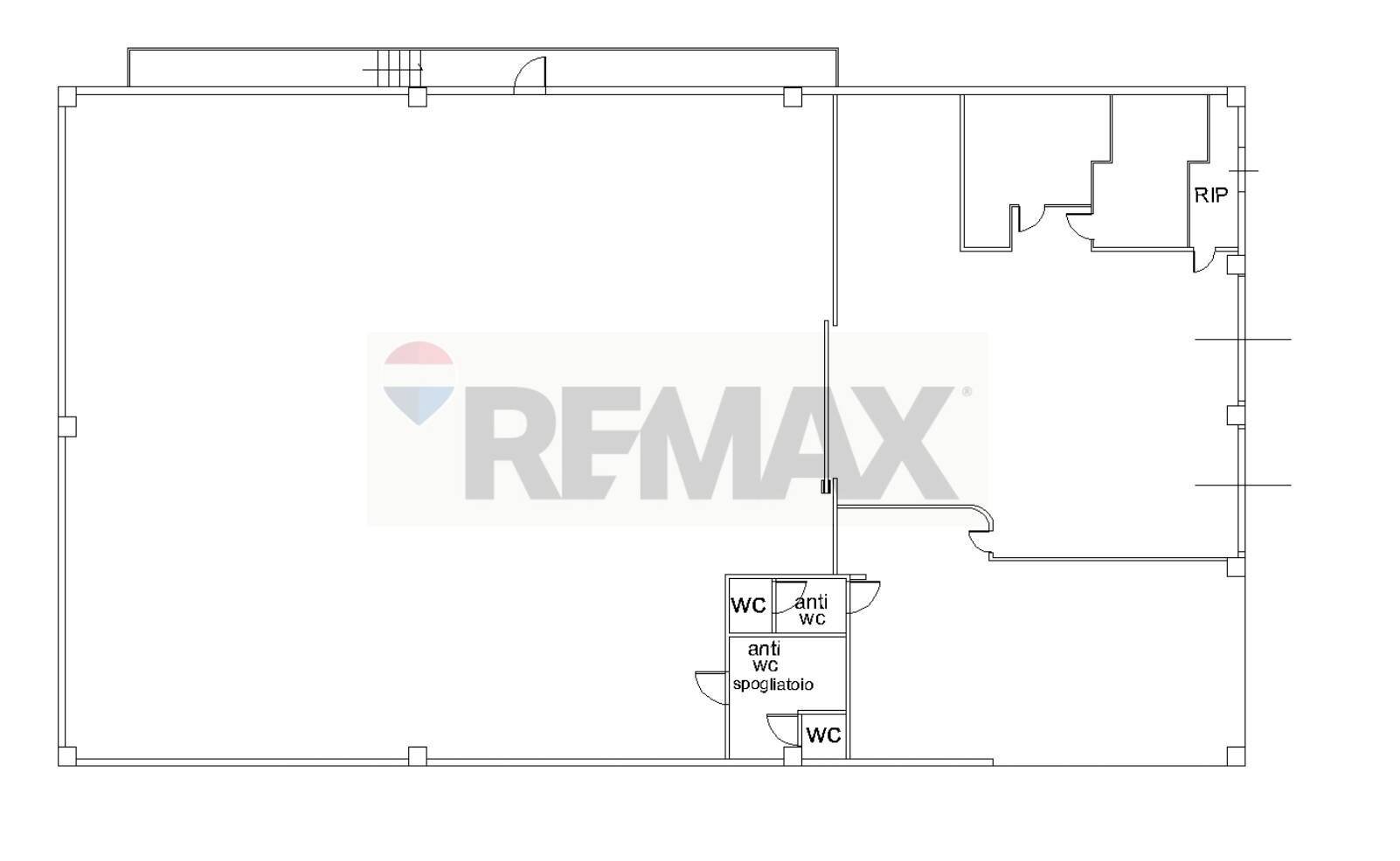 Pianta 2D - Locale Commerciale Nettuno - planimetria 1