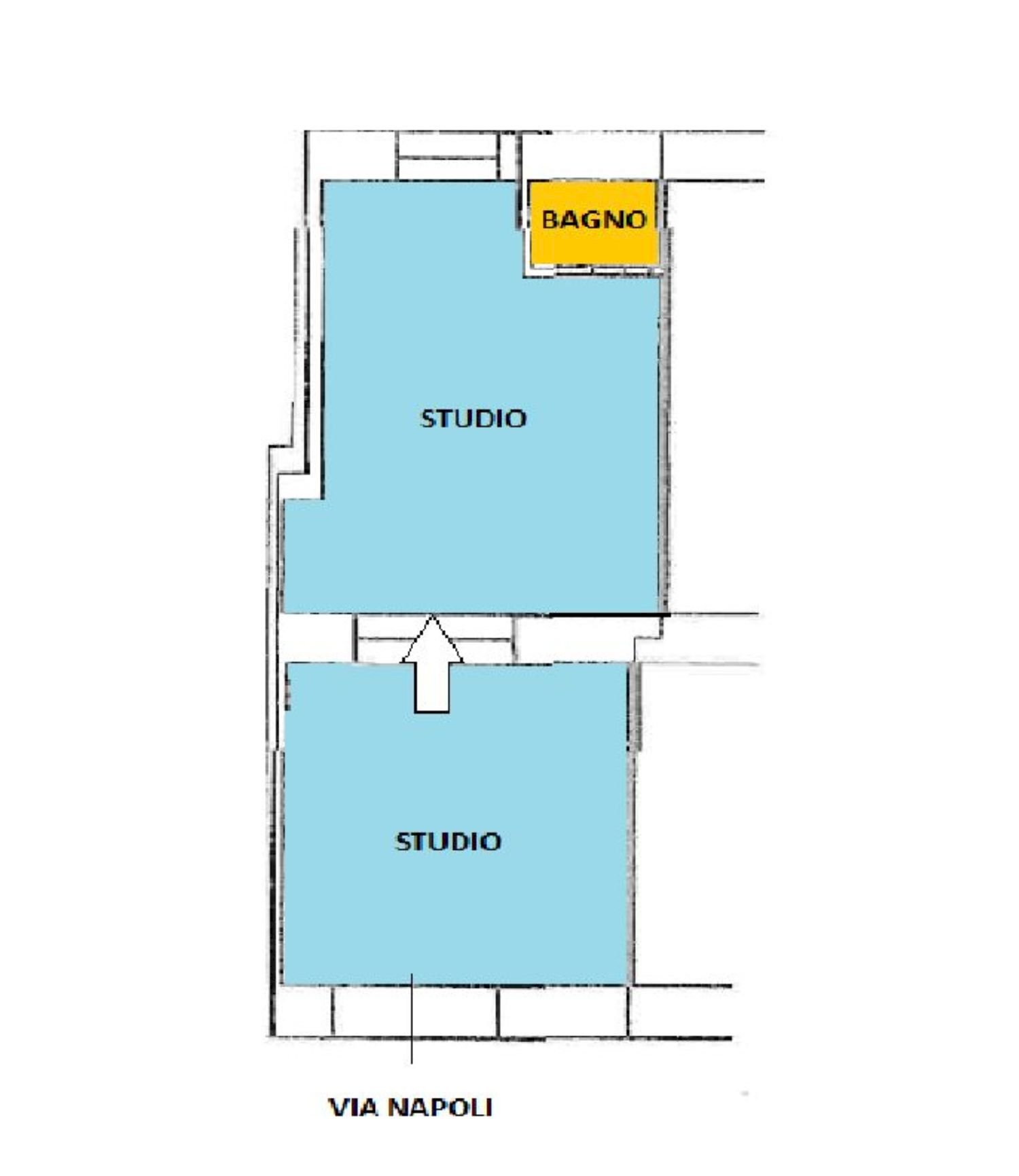 planimetria - Commercial Premises Napoli
 
78, Sassari - floor plans 1