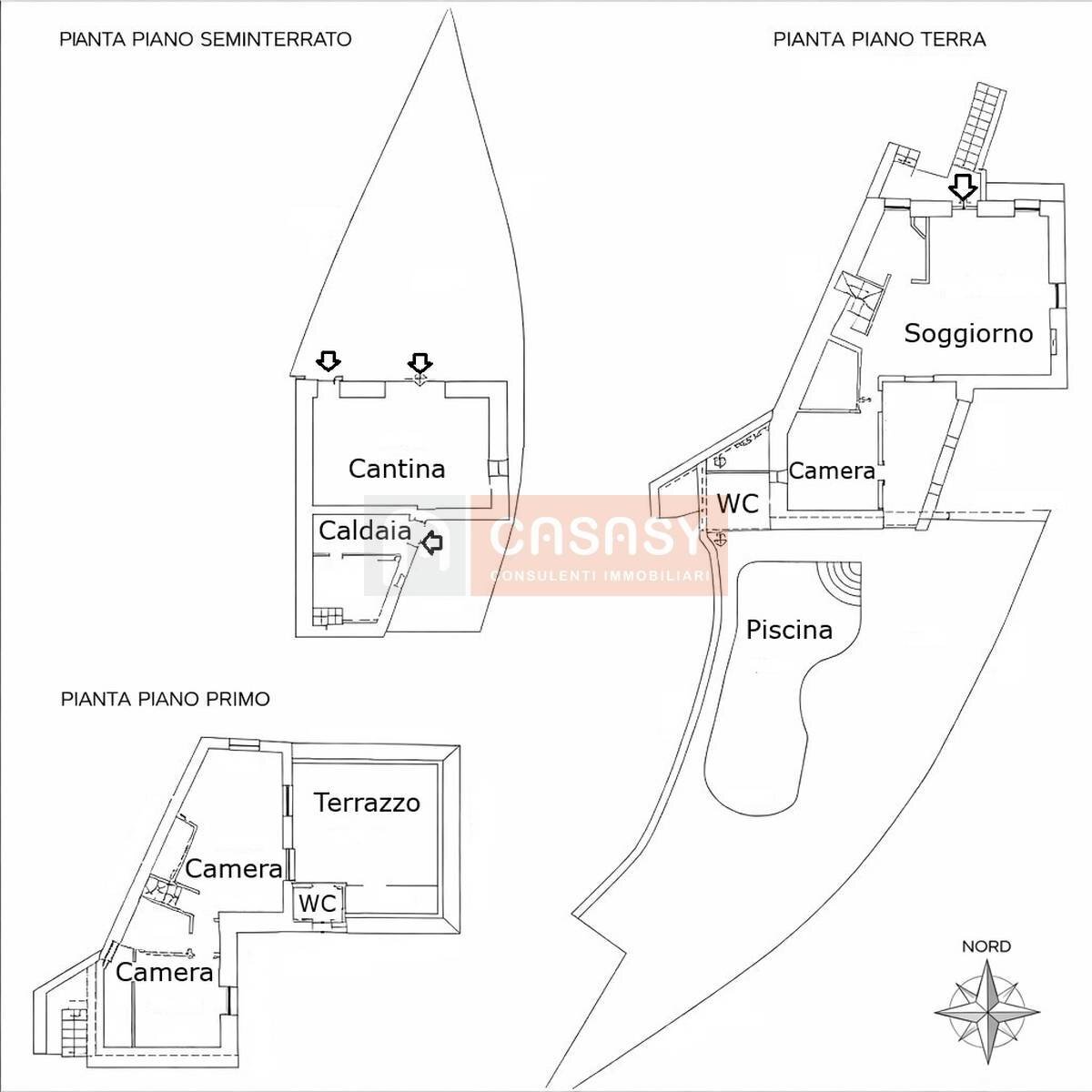Foto 30 - Rustico Borgata Piazza, Ranzo - planimetria 1