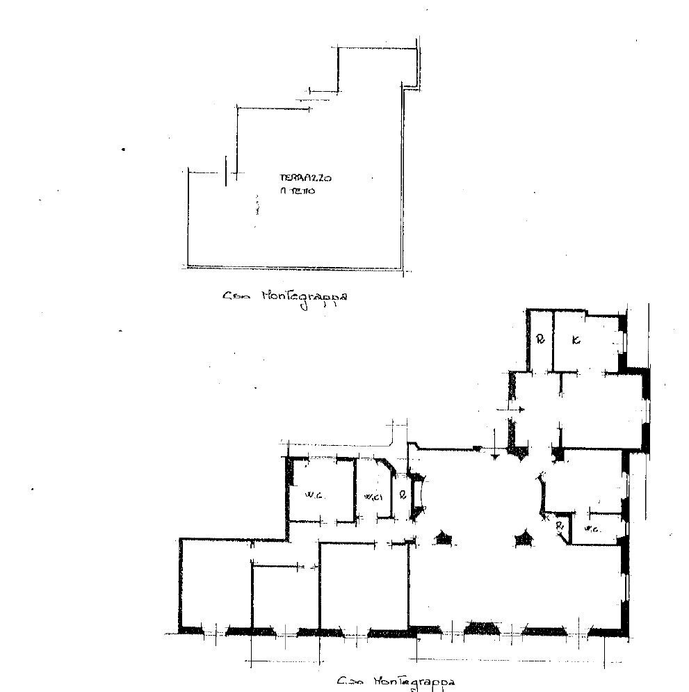 Apartment piazza Daniele Manin, Genova (neighborhood Castelletto) - floor plans 1