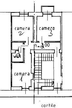 Trilocale corso Regio Parco, 24, Torino (zona Aurora) - planimetria 1