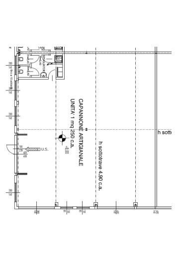 Capannone via Sempione, 179, Pero - planimetria 1