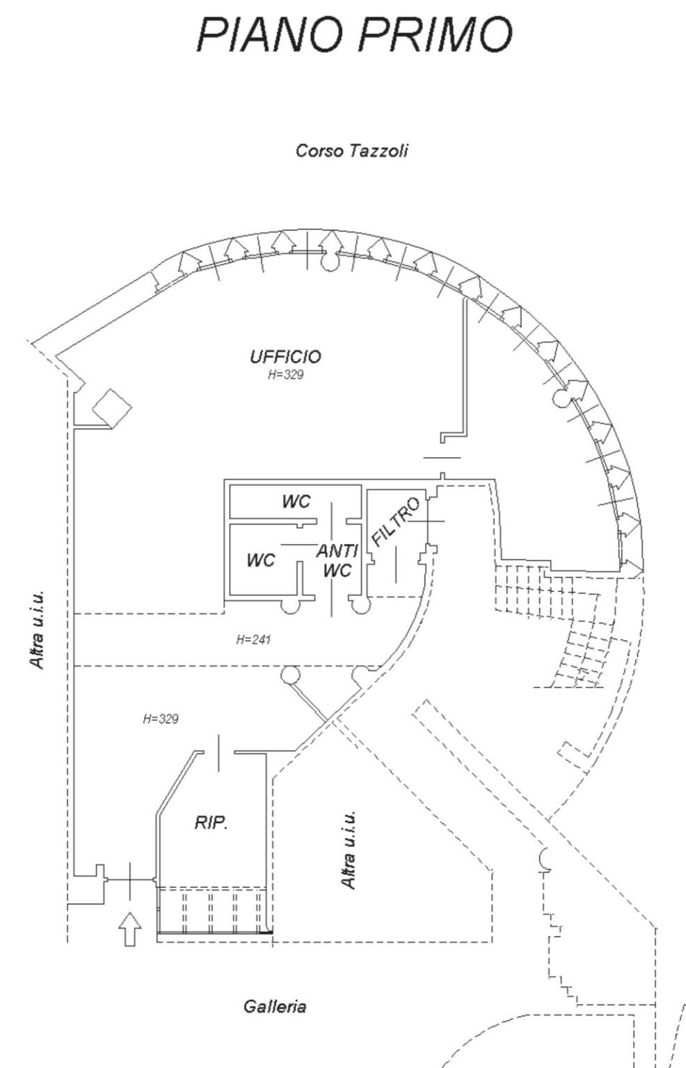 Ufficio corso Orbassano, 336, Torino (zona Santa Rita) - planimetria 1