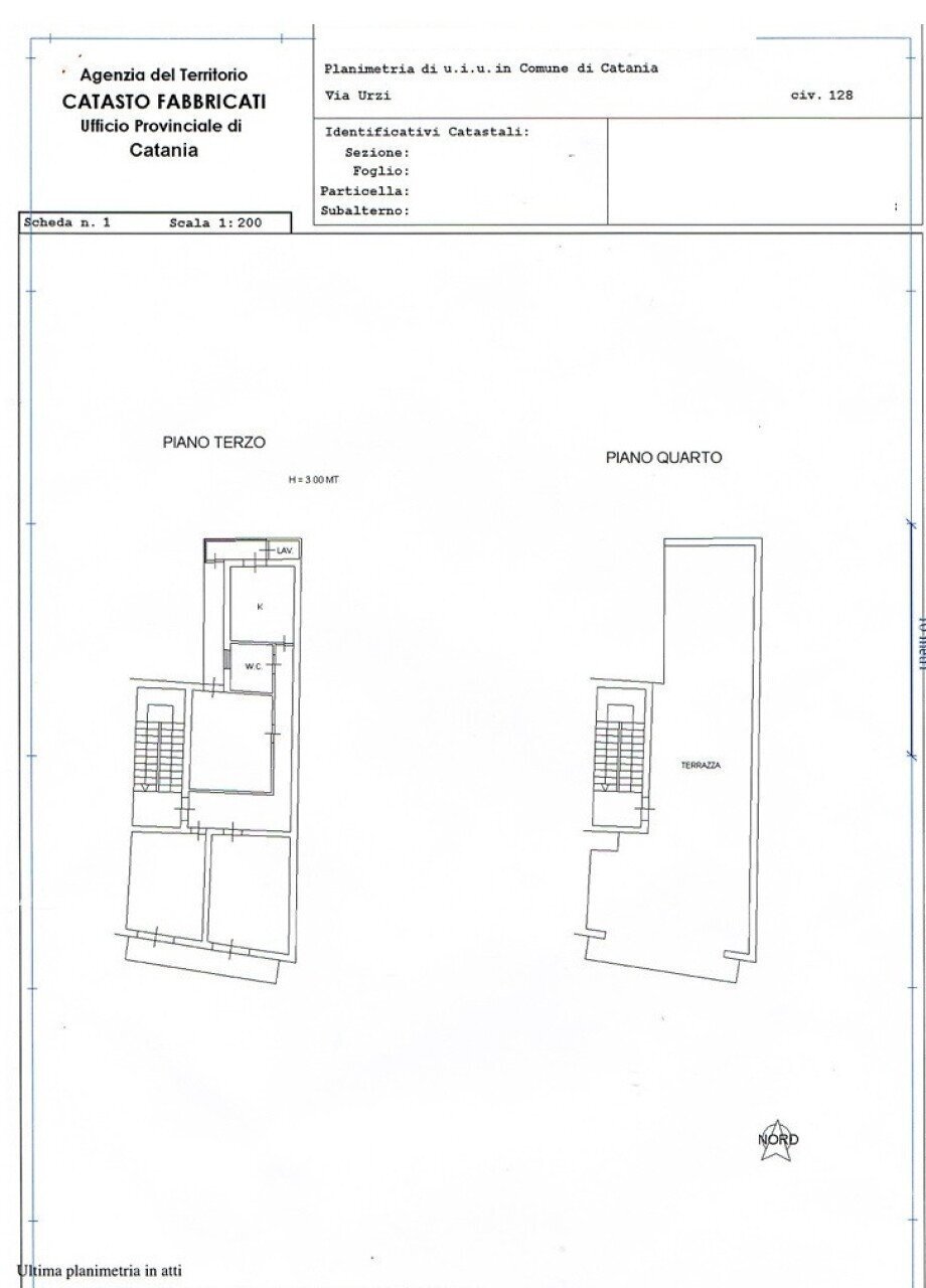 Trilocale via Wrzì, 128F, Catania - planimetria 1