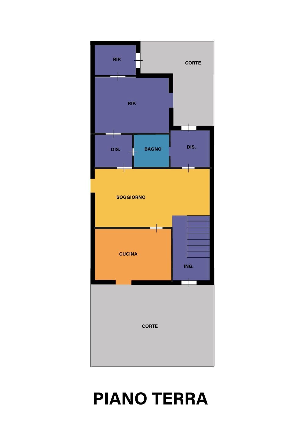 Villa via del Drizzagno, Ravenna (neighborhood Sant'Alberto) - floor plans 1
