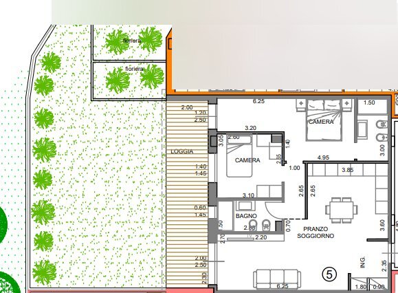 piantina.png - Trilocale San Mauro Pascoli - planimetria 1