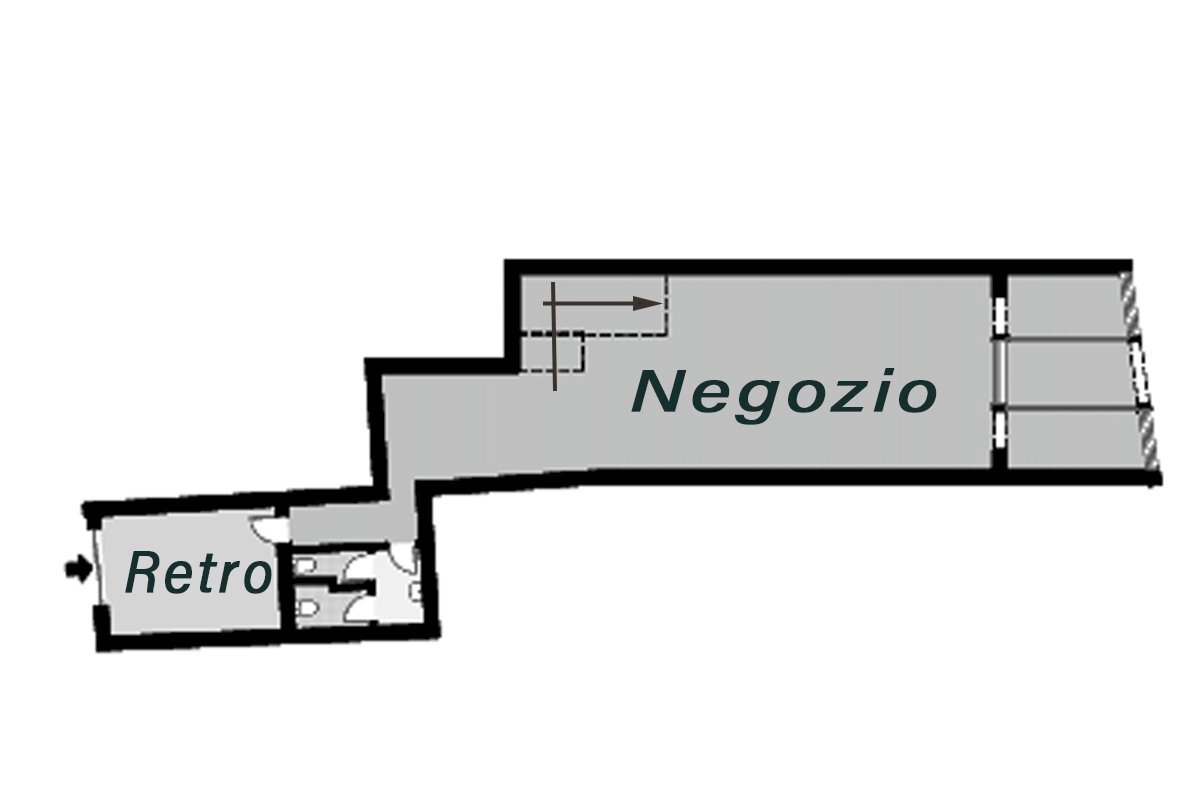 016_affitto_negozio_Corso_cavour_Brescia_PlanPterr - Locale Commerciale Corso Cavour 18, Brescia - planimetria 1