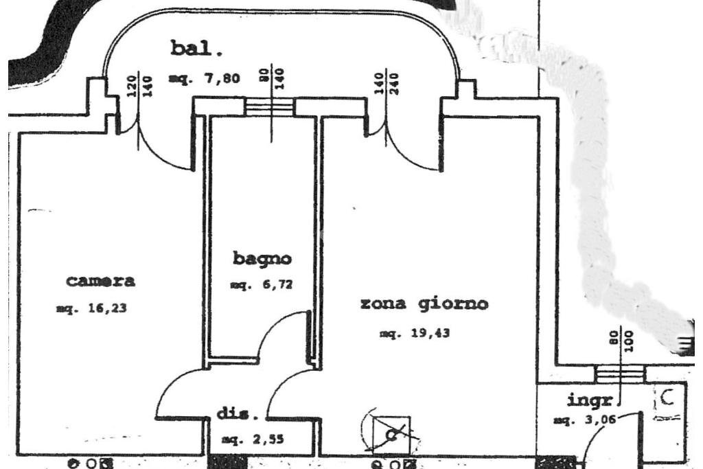 Bilocale Via Luciano Lama, Malalbergo - planimetria 1
