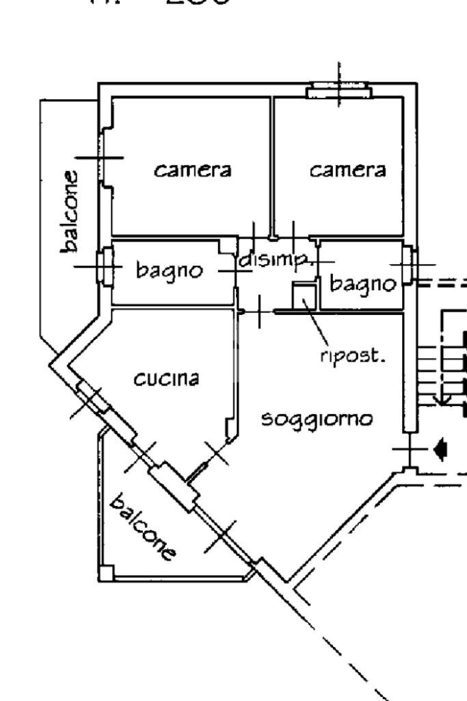 Quadrilocale Via L. Gatti, Rivoli - planimetria 1