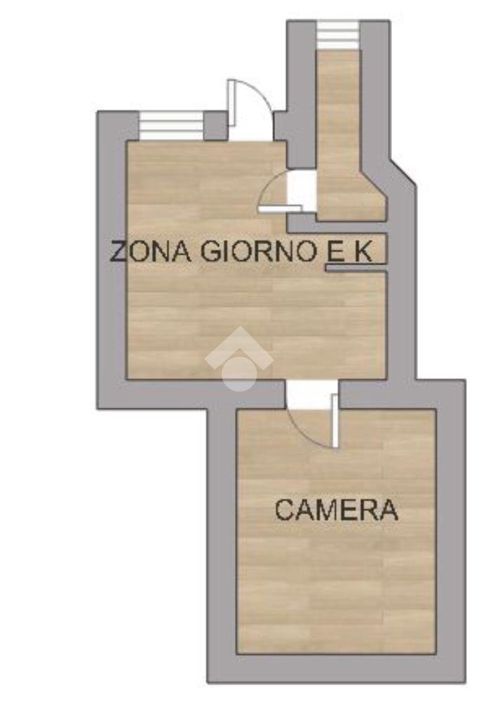 Two-room apartment Via Calvairate, Milano (neighborhood Martini) - floor plans 1