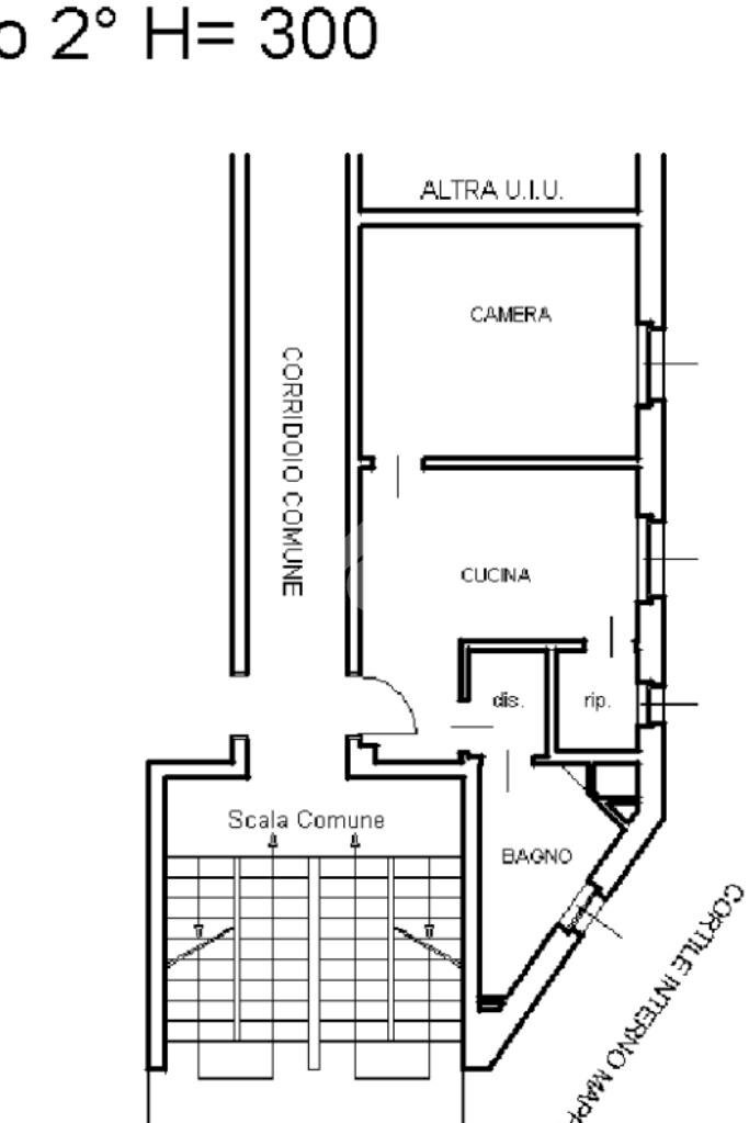 Bilocale Via Santa Rita da Cascia, Milano (zona Barona) - planimetria 1