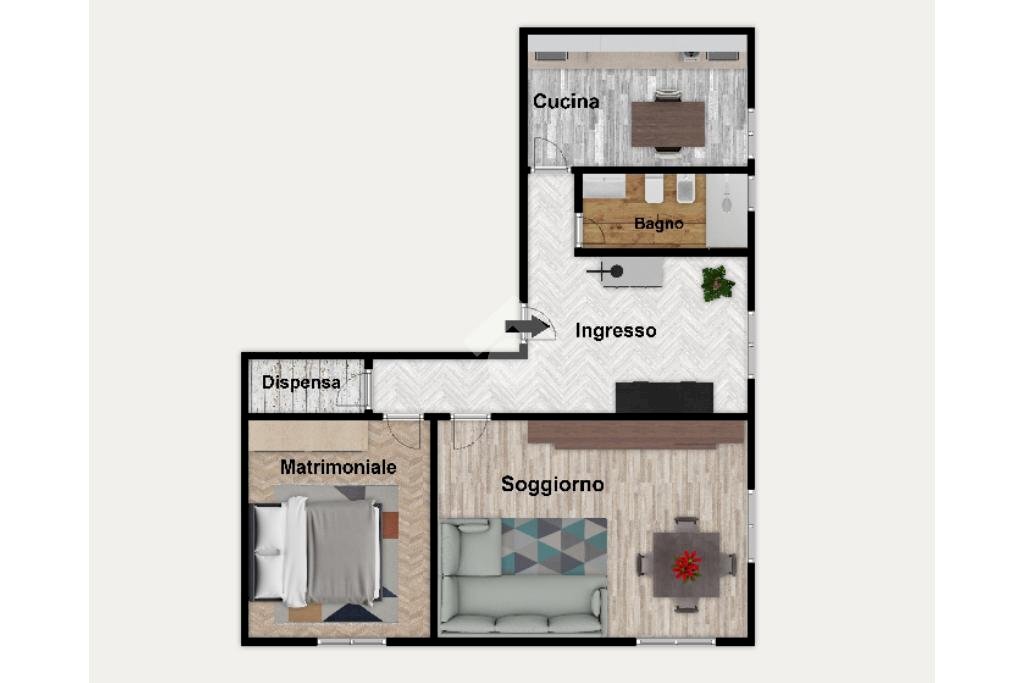 Trilocale Piazzetta Boccanegra, Genova (zona Centro Storico) - planimetria 1