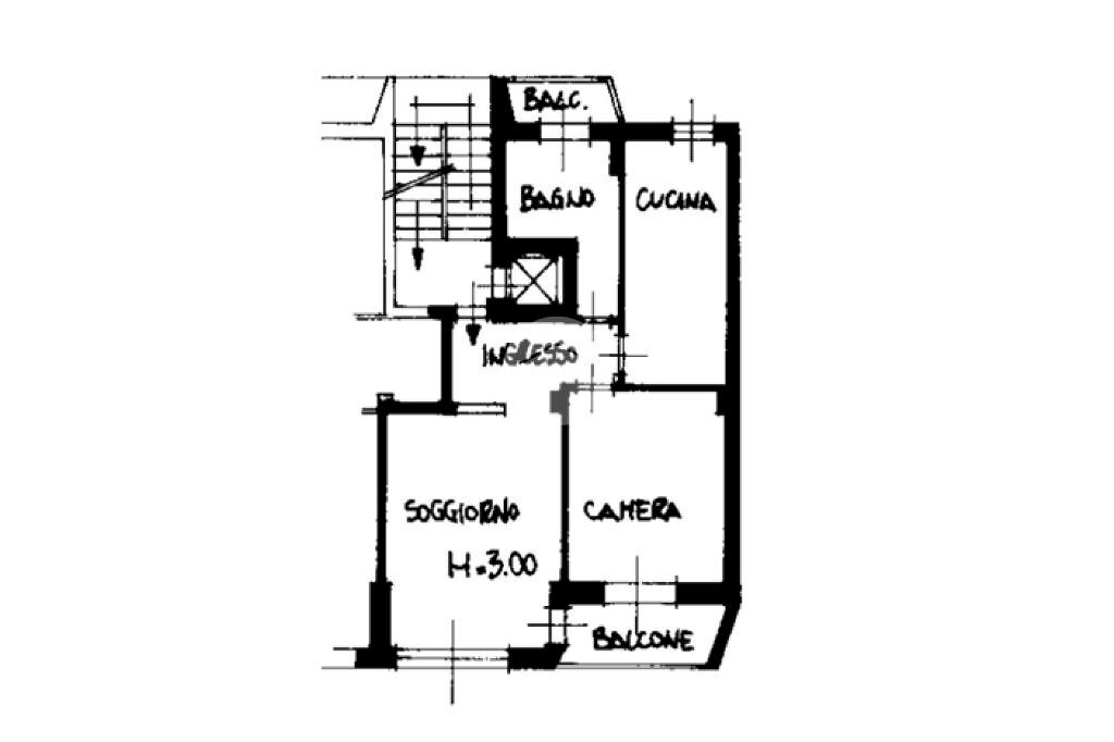 Bilocale Via Silvio Pellico, Garbagnate Milanese - planimetria 1