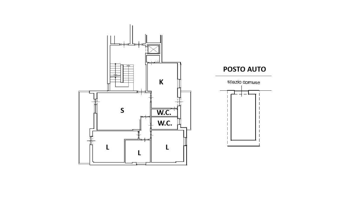 Quadrilocale Via Madonna Piccola, Martina Franca - planimetria 1