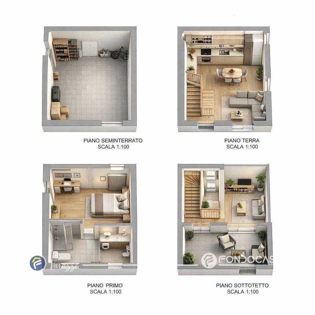 Foto 38 - Casa semi indipendente Via Fossello
 
SNC, Varazze - planimetria 1