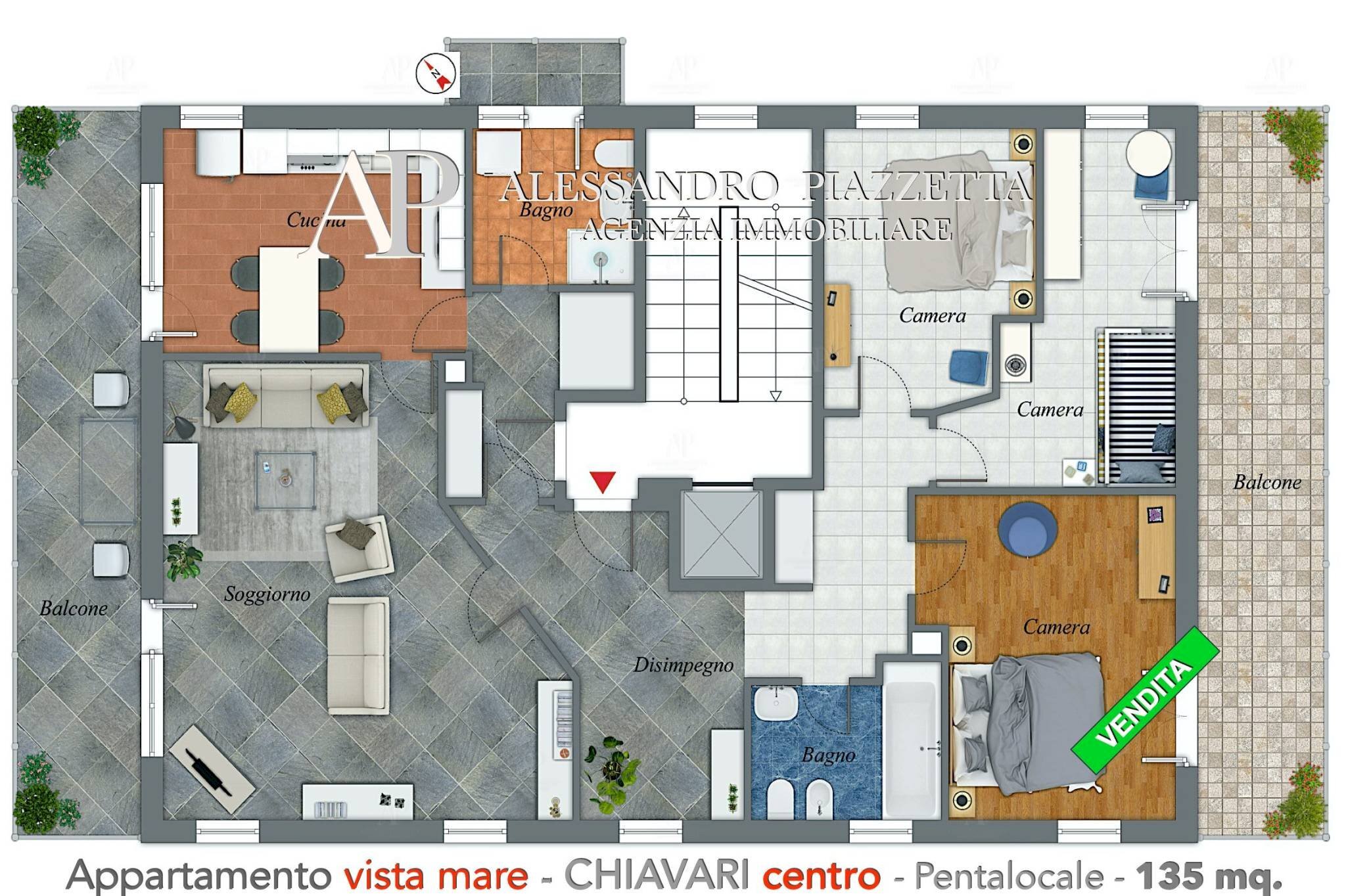 Appartamento Chiavari - planimetria 1