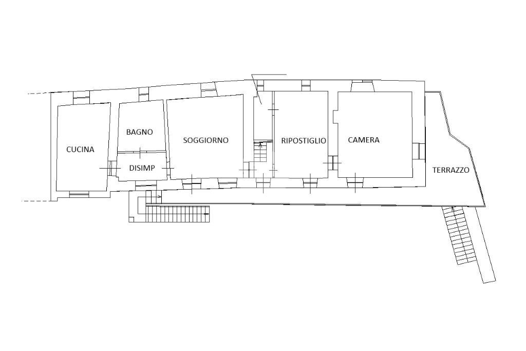 Independent house Via Paesana 128, Barge - floor plans 1
