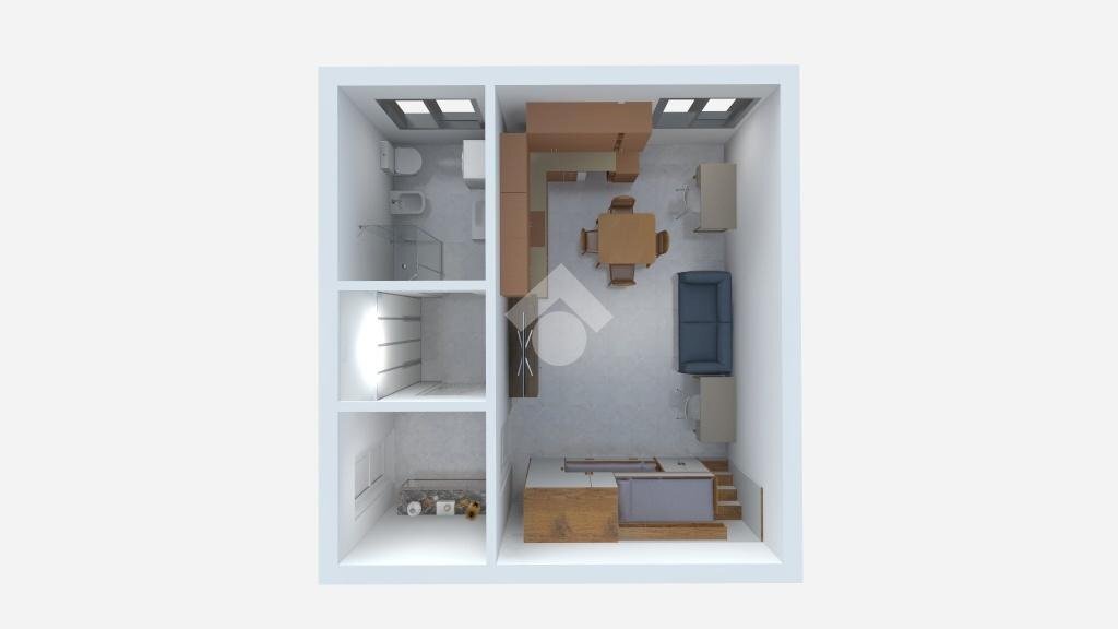 Monolocale Via davanzati bernardo, Milano (zona Dergano) - planimetria 1