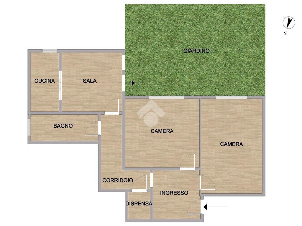Trilocale Via Croce Rosa, Genova (zona Rivarolo) - planimetria 1