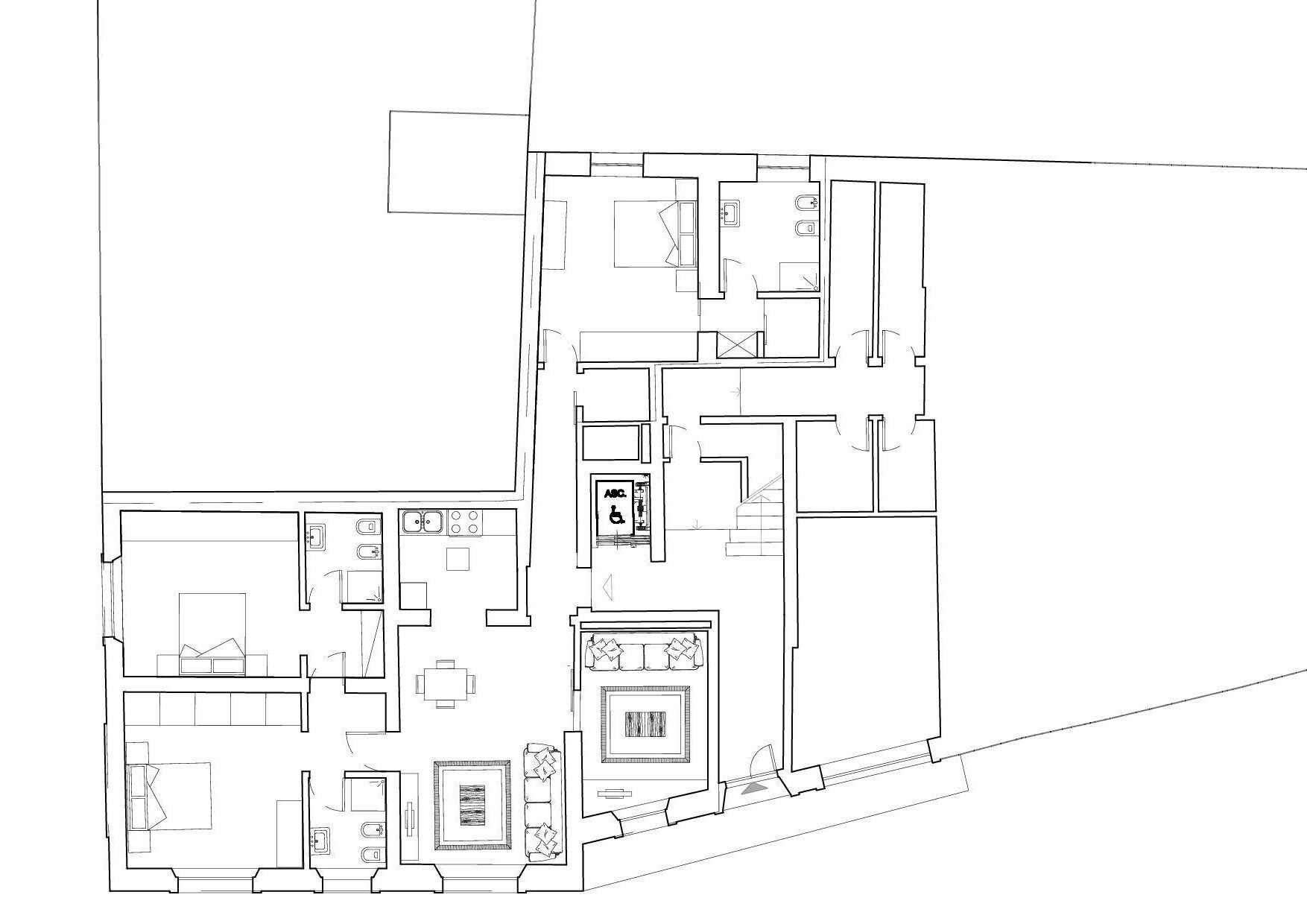 Foto 11 - Apartment Via degli Orafi, Pistoia - floor plans 1