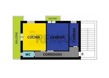 Pianta 2D - Trilocale Casoria - foto 14