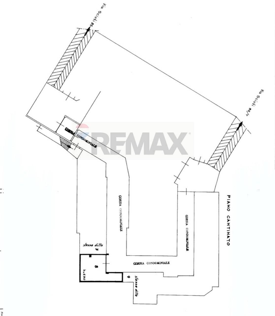 Pianta 2D - Box Via Giuseppe Sciuti
 
85 H, Palermo - floor plans 1