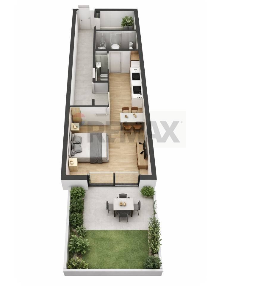 Pianta 3D - Casa indipendente Via Della Paglia
 
12, Catania - foto 2