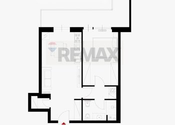 Pianta 2D - Bilocale via della pineta sacchetti
404, Roma - foto 9