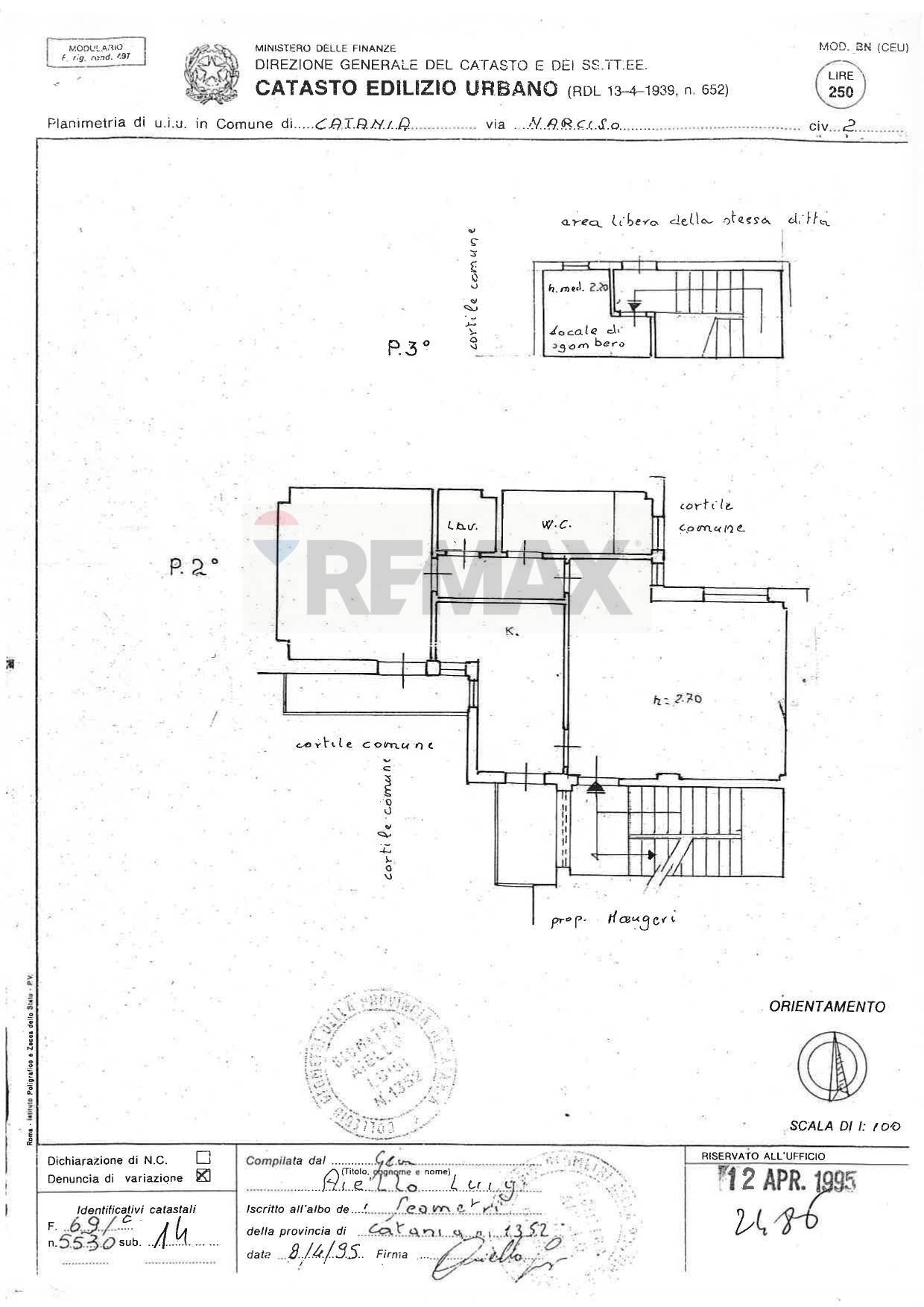 Pianta 2D - Bilocale Via Narciso
 
2, Catania - planimetria 1