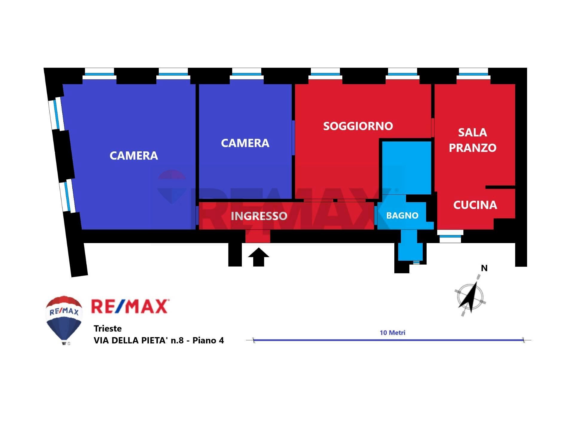 Pianta 2D - Attico Via Della Pieta'
 
8, Trieste - planimetria 1