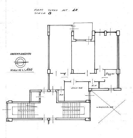 Foto 13 - Trilocale Via Angelo Olivieri, Roma - planimetria 1