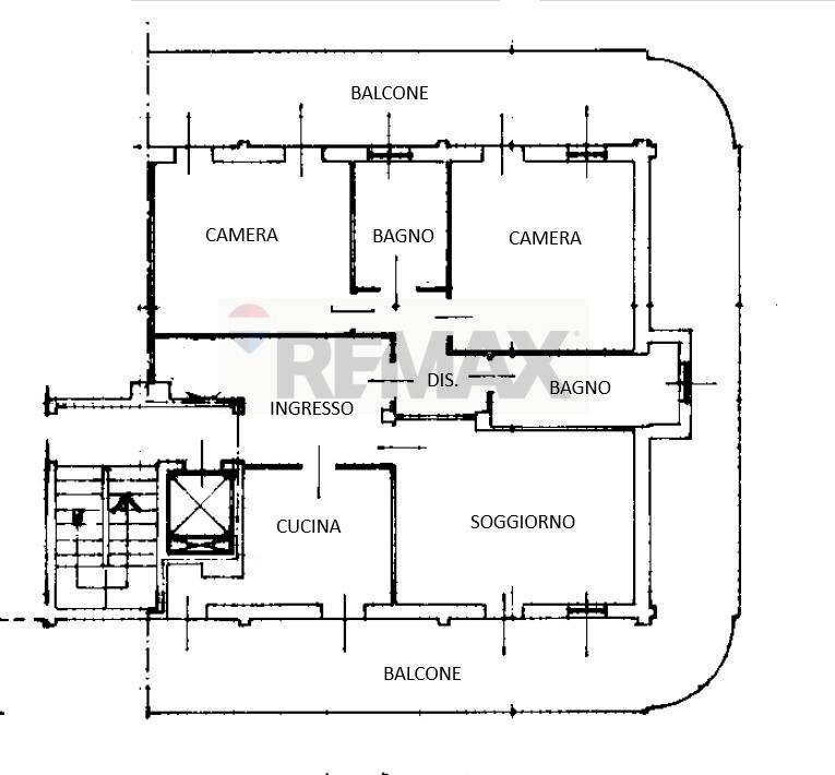Pianta 2D - Trilocale Viale Stelvio
 
92, Busto Arsizio - planimetria 1