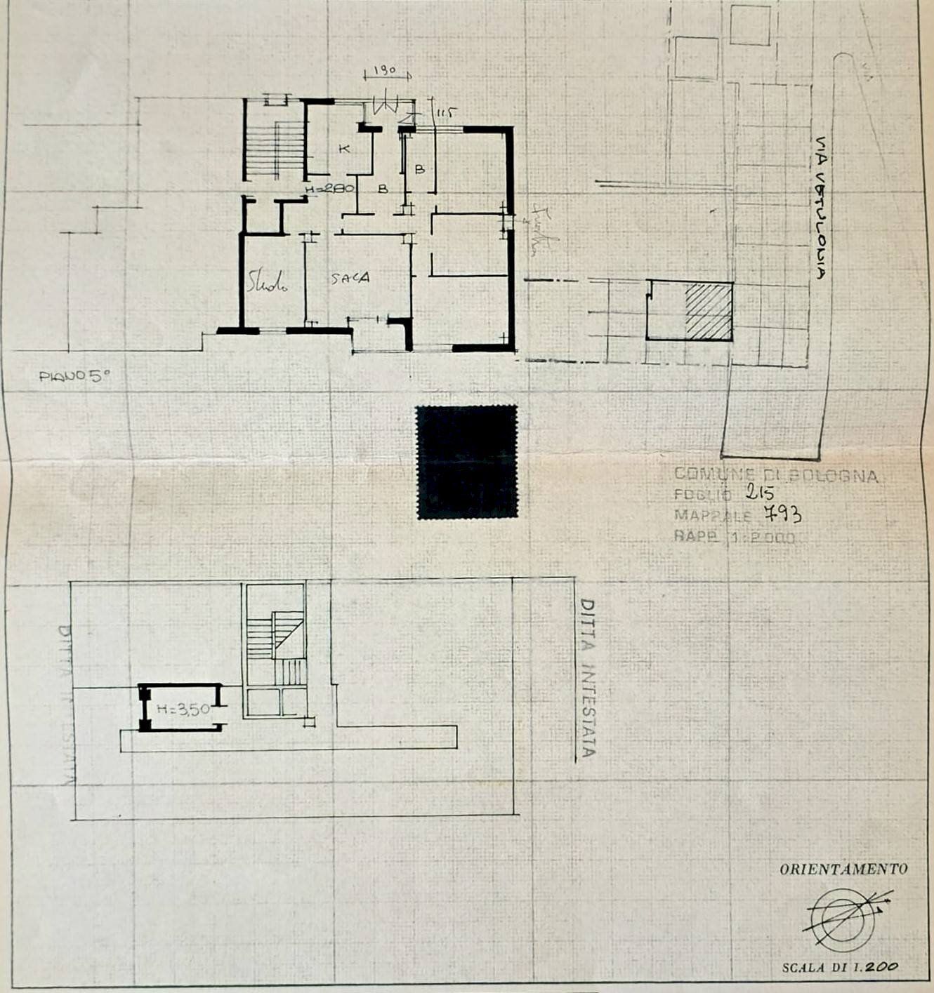 Foto 22 - Apartment Via Misa
 
41, Bologna - floor plans 1