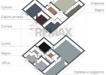 Pianta 3D - Independent house Piazza dei caduti
 
7/9, Paceco - photo 5