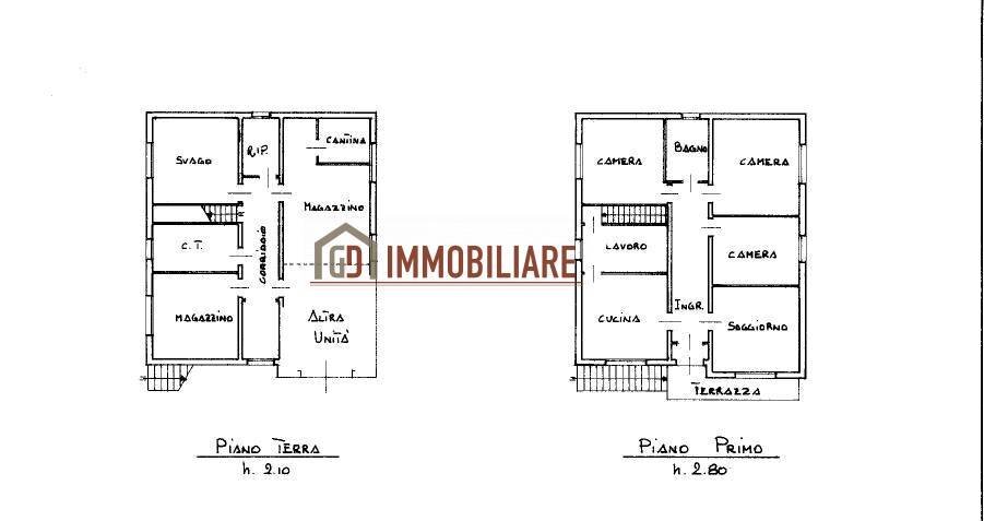 Foto 21 - Villa Via Ospedale, Montebelluna - planimetria 1
