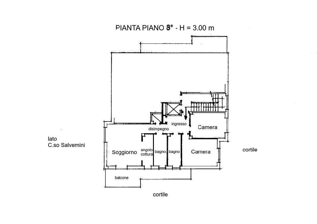 Foto 38 - Four-room apartment corso Salvemini
 
10, Torino - floor plans 1