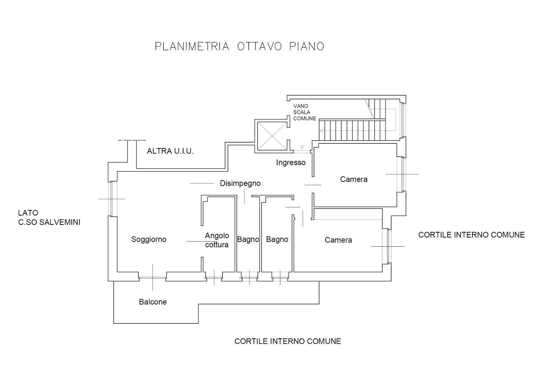 Foto 38 - Four-room apartment corso Salvemini
 
10, Torino - floor plans 1