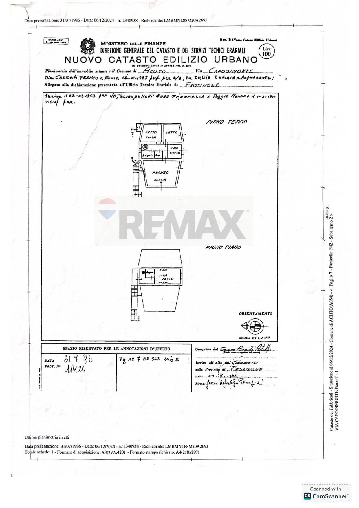 Pianta 2D - Villa via Capodimonte
 
17, Acuto - floor plans 1