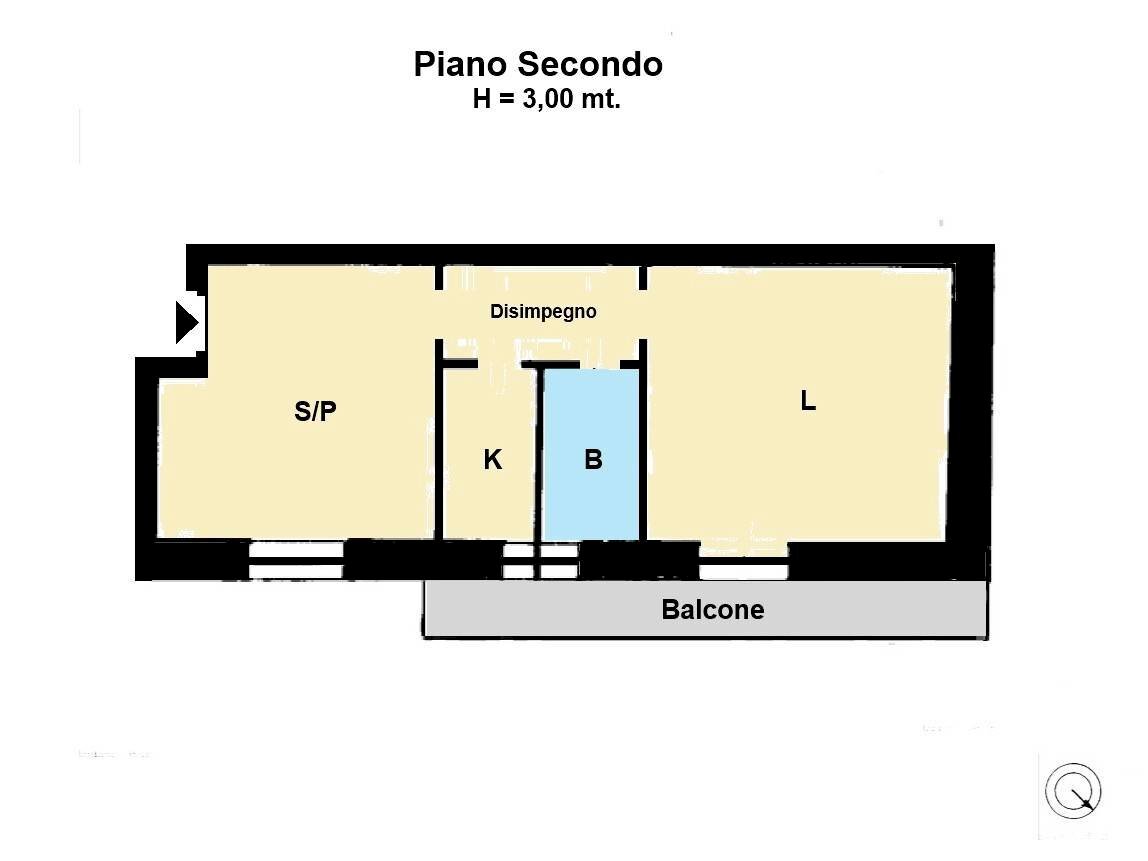 Foto 15 - Bilocale via Francesco Acri, Catanzaro - planimetria 1