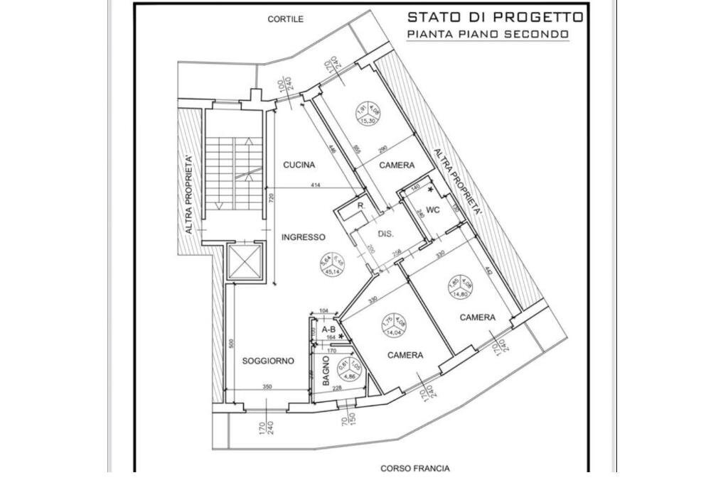 Appartamento Corso Francia, Collegno - planimetria 1