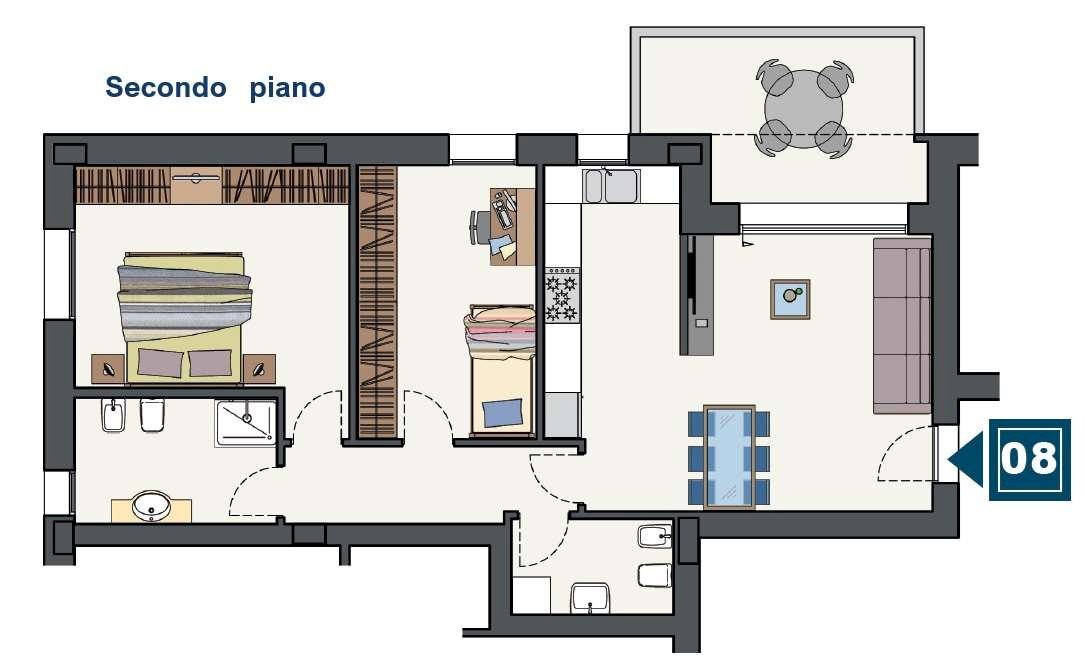 Three-room apartment Formigine - photo 2