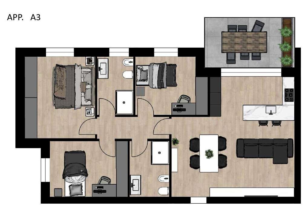 Four-room apartment Maranello - photo 2