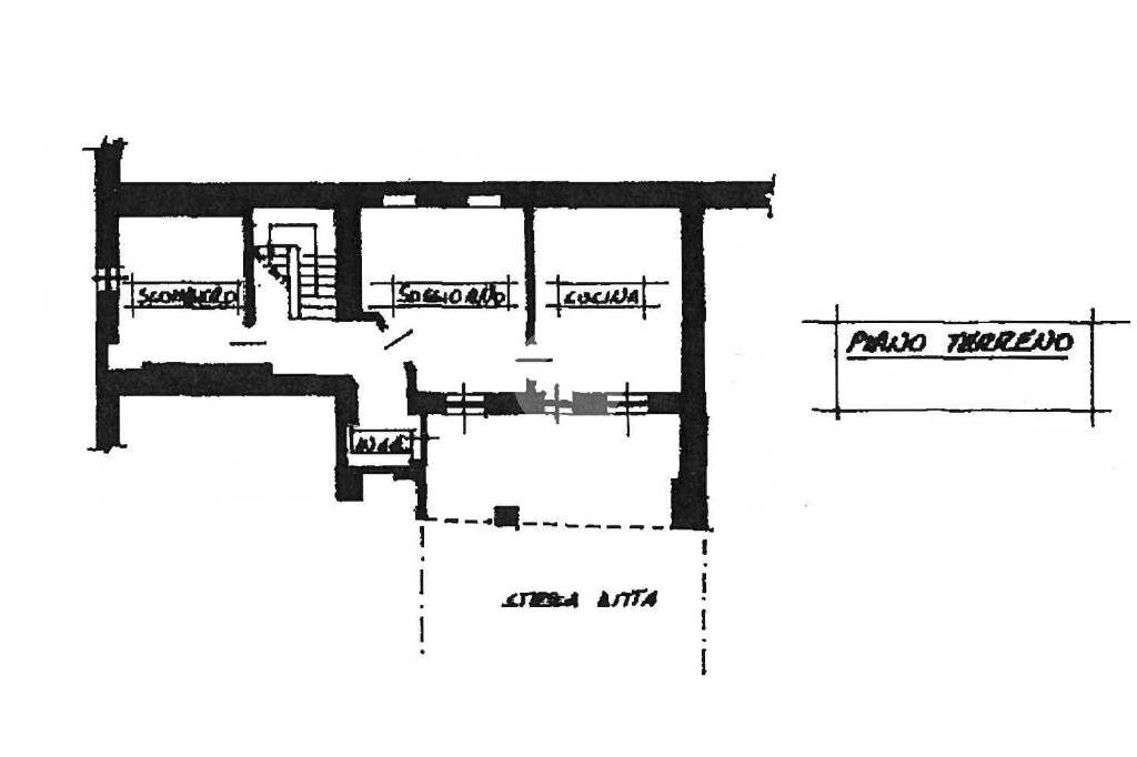 Rustico Via Asilo, Burolo - planimetria 1