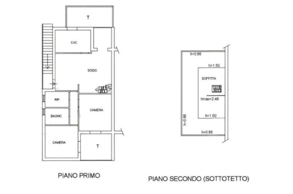 Quadrilocale Via magenta, Montelabbate - planimetria 1