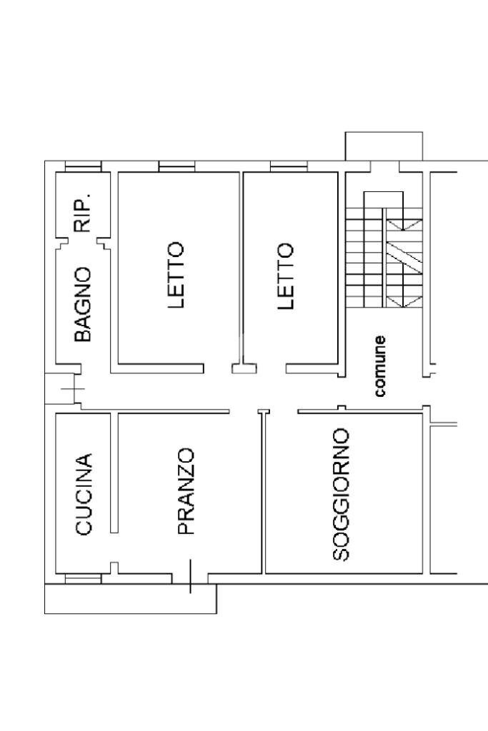 Three-room apartment Via radici, Casalgrande - floor plans 1
