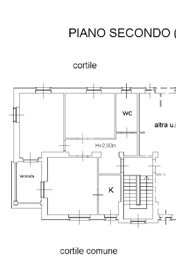 Trilocale Vicolo Lodi, Rivoli - planimetria 1